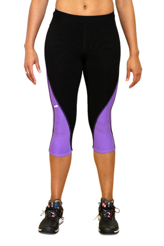 Pro Resistance Capris for Women - Electric Purple